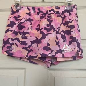 Reebok pink camouflage shorts